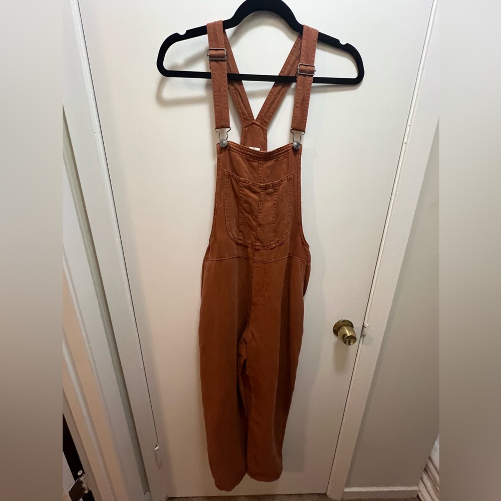 American Eagle Orange Overalls